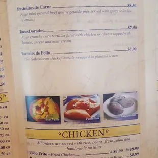 Menu Items