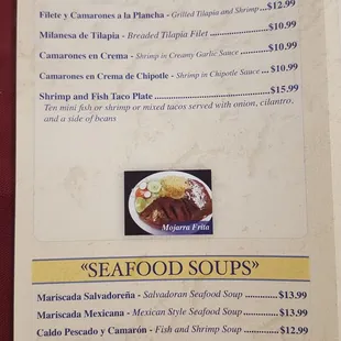 Menu Items