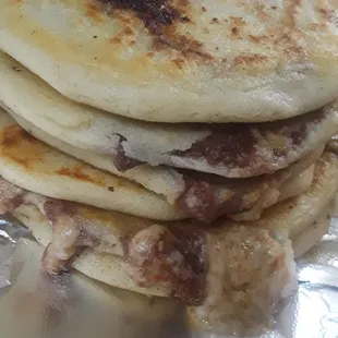  a stack of pancakes