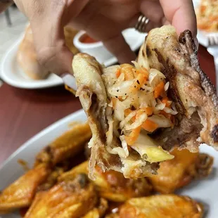 Pupusa de frijoles y queso