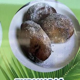 two donuts on a plate