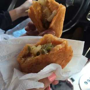 First time trying and these empanadas are the best! Full of flavor and they&apos;re big. Definitely get what your money&apos;s worth!