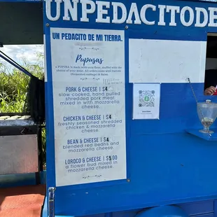a blue food truck