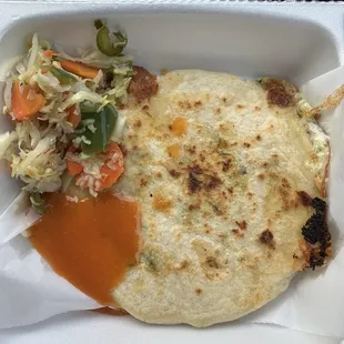 Calabacitas y queso (zucchini and cheese)