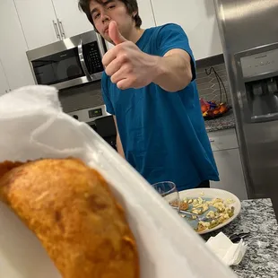 Pastelito! Our friend enjoyed it