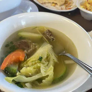 Beef soup ... of what is left of it !