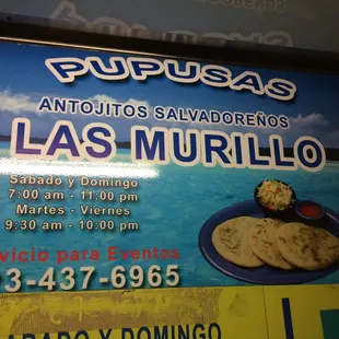 a sign for the restaurant