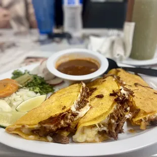 birria tacos, yes they taste as good as they look.