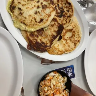 a plate of food on a table