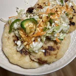 Pupusas with curtido