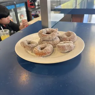 food, donuts, dough desserts