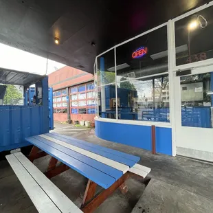 outside, sushi and sashimi