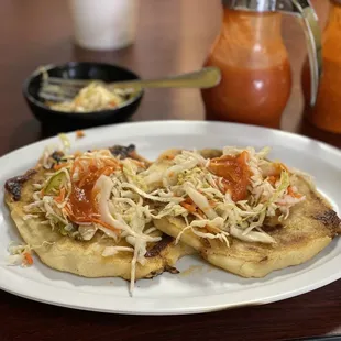 a plate of food on a table
