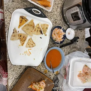 To go food was still warm and crispy 20 minutes away