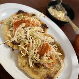 a plate of food on a table