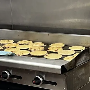 Papusas being made to order!