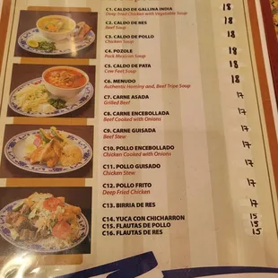 Menu part 2