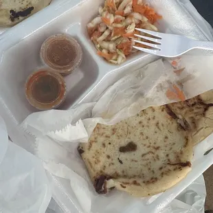 Pupusas: Bean and Cheese