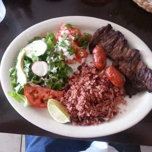 Carne asada plate