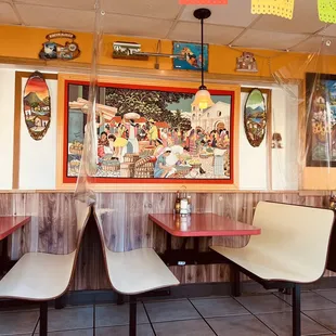 the interior of a restaurant