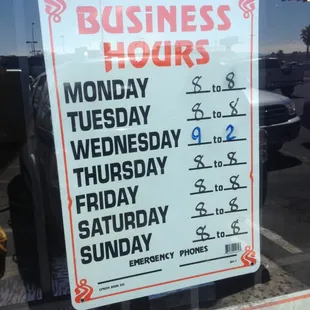 Restaurant hours