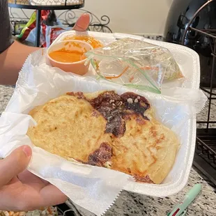 Beans and Cheese Pupusa