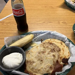 Beans and Cheese Pupusa