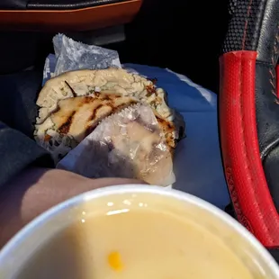 Great loroco and Zucchini was also great! Atol de elote was also very good.