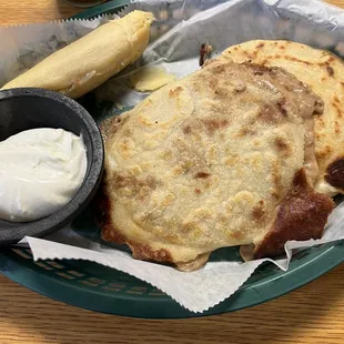 Beans and Cheese Pupusa