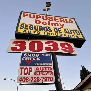 a sign for a auto insurance store