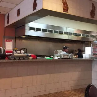 Counter overlooking the grill. yum!