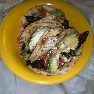 Marinated steak tacos