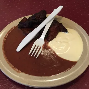 Platanos fritos con y frijoles