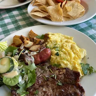 a plate of food on a table