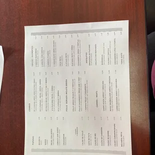 Menu in the time of Covid-19