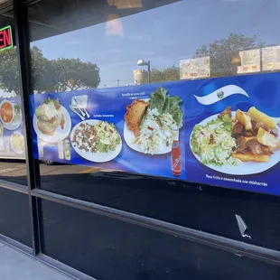 a restaurant window display