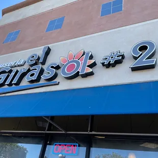 the front of the store