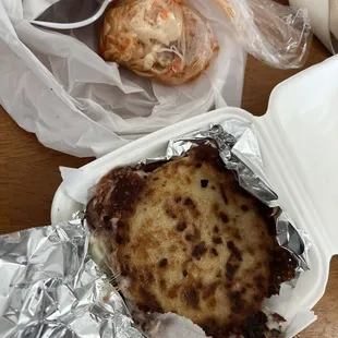 Frijoles con queso pupusa Queso pupusa