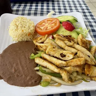 a plate of food on a table