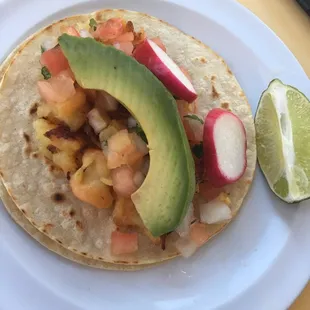 Shrimp taco. Delish!