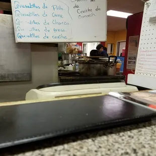 It may not look like much but trust me when I tell you this is the best Pupuseria you will ever eat at. I'm Seria.