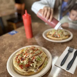 My pupusa ready to eat