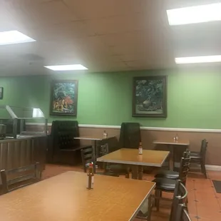 Inside the restaurant