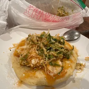 The cabbage and salsa delicious !!