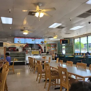 the inside of the restaurant