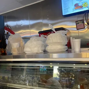 People order and their orders have been sitting here for about 20 min already and my order is not ready