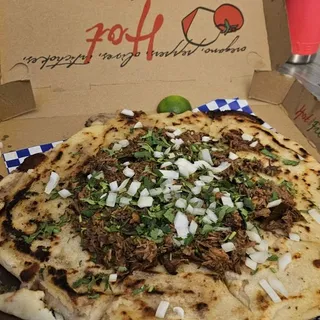 Birria Pupusa Pizza