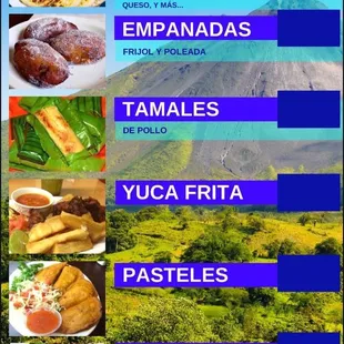 the menu of the restaurant