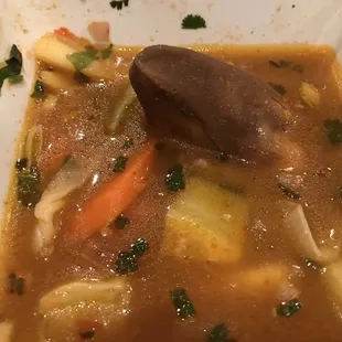 No too much fun to see the ugly part of the cows foot in my soup.  I had tripe soup before but not with the black hoof.