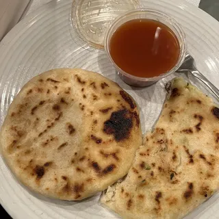 Pupusa de Zuquini con Queso